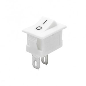 کلید راکر دو حالته کوچک سفید 2Pin مدل KCD11-101
