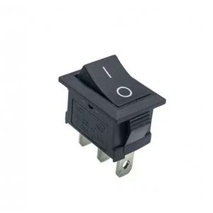 کلید راکر دو حالته کوچک مشکی 3Pin مدل KCD1-701-3P