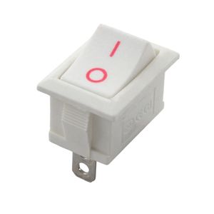 کلید راکر دو حالته سفید 2Pin مدل KCD1-101-2P