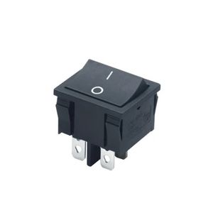 کلید راکر دوحالته پهن مشکی 4Pin مدل KCD4-602-4P