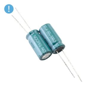 خازن الکترولیتی 330uF / 50V تایوانی مارک TAICON (OXO)