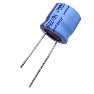 خازن الکترولیتی 2200uF / 16V ژاپنی مارک RUBYCON سری TWSS