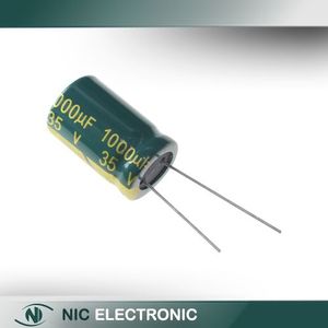 خازن الکترولیتی 1000UF/35V-13X21-105C-GREEN