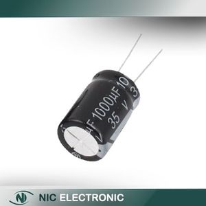 خازن الکترولیتی 1000UF/35V-13X21-105C-BLACK