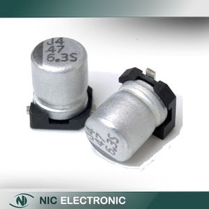 خازن الکترولیت اس ام دی 47UF/6.3V ES