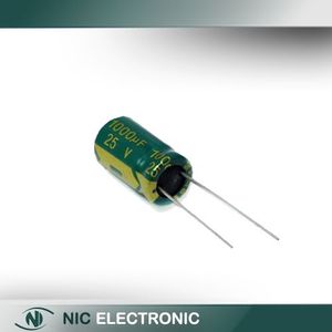 خازن الکترولیتی 1000UF/25V-10X17-105C-GREEN