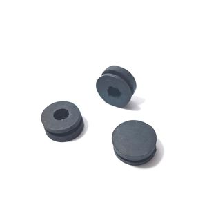 درپوش شیار دار جعبه قطر 15 میلیمتر شیار 1.5 میلیمتر - مشکی - تخت
