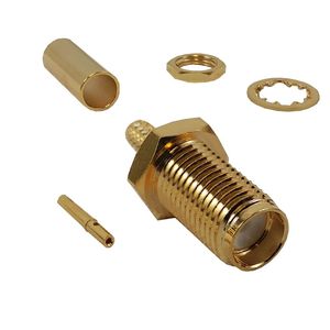 SMA Female Bulkhead Connector For RG58 / RG142 / RG223 / RG400 / LMR195