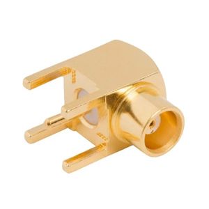 MCX Right Angle PCB Jack Female Through Hole 50 Ohm/Used