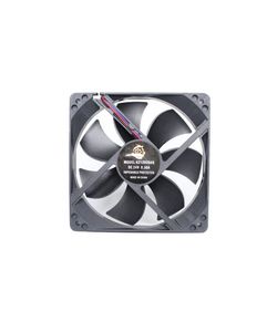 فن تهویه صنعتی DC بوشی 24 ولت 12×12×3.8 سانتی‌متر KZ12038s
