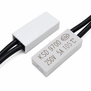 ترموسوئیچ حرارتی 105 درجه 5 آمپر NC کد KSD-9700 | ترموستات حرارتی اتوماتیک