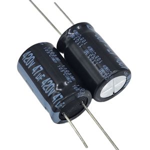 خازن الکترولیتی 47uF / 420V تایوانی مارک TAICON با طول عمر بالا