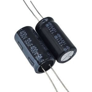 خازن الکترولیتی 33uF / 400V تایوانی مارک TAICON با طول عمر بالا
