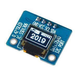 ماژول OLED 0.42 I2C سفید رزولوشن 70X40 با درایور SSD1306