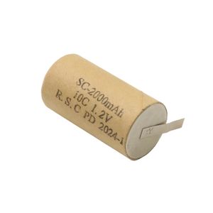باتری جارو شارژی 1.2 ولت 2000mAh جریان بالا 10C پلیت دار
