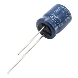 خازن الکترولیتی بدون پلاریته 47uF / 50V ژاپنی مارک ELNA