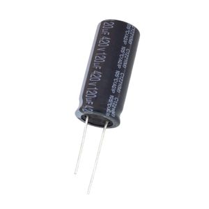 خازن الکترولیتی 120uF / 420V تایوانی مارک TAICON با طول عمر بالا