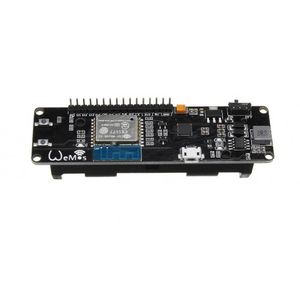 برد توسعه Wemos دارای هسته وایفای ESP8266 ، مدار شارژ و سوکت باتری لیتیوم یون 18650