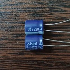 AiSHi 50V 220uF - خازن 50 ولت 220 میکرو فاراد