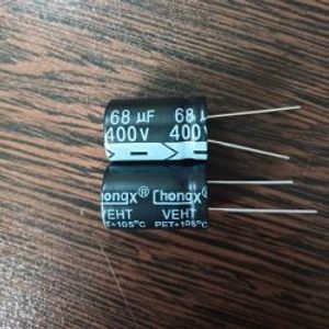 ChongX 400V 68uF - خازن الکترولیت 400 ولت 68 میکرو فاراد ابعاد 25 * 16