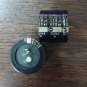 nichicon 400V 120uF - خازن 400 ولت 120 میکرو فاراد - ابعاد 29 * 35