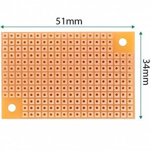 برد سوراخ دار 250 نقطه ابعاد 52x33 میلیمتر