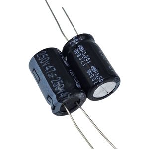 خازن الکترولیتی 47uF / 250V تایوانی مارک TAICON با طول عمر بالا