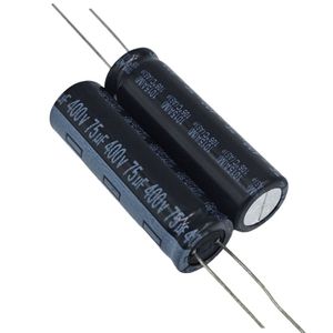 خازن الکترولیتی 75uF / 400V تایوانی مارک TAICON با طول عمر بالا