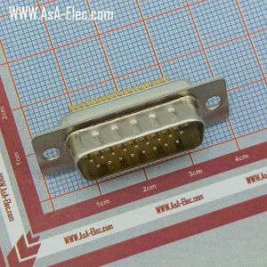 دی کانکتور 26 پین نر سه ردیفه سرکابلی صنعتی