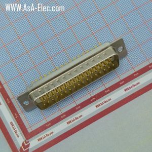 دی کانکتور 50 پین نر سه ردیفه سرکابلی صنعتی