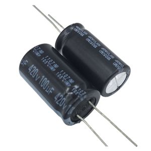 خازن الکترولیتی 100uF / 420V تایوانی مارک TAICON با طول عمر بالا