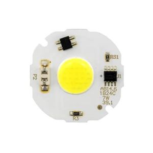 LED COB سفید مهتابی 7W دارای مدار محافظتی Anti Surge سایز 37x37mm مدل 1B24C