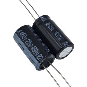 خازن الکترولیتی 22uF / 450V تایوانی مارک TAICON با طول عمر بالا