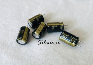 خازن های گرید 330 میکرو فاراد 35 ولت panasonic ژاپن سری fm و ultra low esr