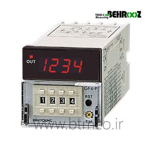 کانتر تایمر دیجیتال با تنظیم دستی و خروجی رله هانیانگ مدل HANYOUNG GF4-P41S