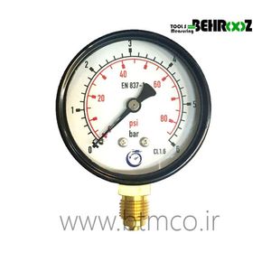 گیج فشار 6 بار صفحه 6 سانت دراگون