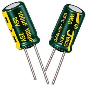 خازن JWCO Green 100µF 25V