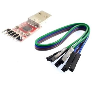 ماژول مبدل USB به سریال TTL تراشه CP2102 به همراه سیم جامپر