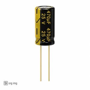 خازن 470 میکروفاراد 25 ولت (HGD) جیکو طلایی
