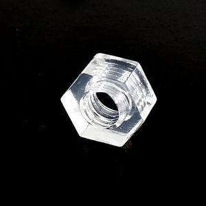 مهره M3 پلاستیکی شفاف