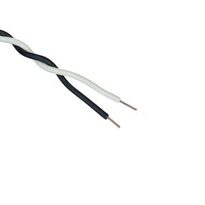 سیم دو رشته ای تلفنی رانژه 0.2*2 آلومینیوم روکش مس (CCA) سفید مشکی