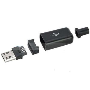 نری میکرو USB سر کابلی مشکی