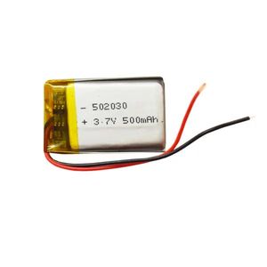 باتری لیتیوم پلیمر 3.7 ولت 500mAh مدل 502030