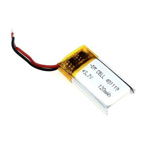 باتری لیتیوم پلیمر 3.7 ولت 120mAh مدل 401119