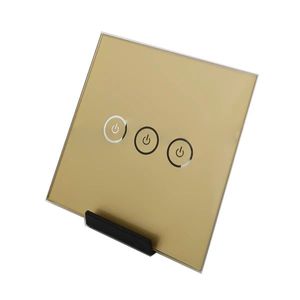 شیشه کلید هوشمند سه پل طلایی GL2-GP3 ابعاد 0.2×8.6×8.6 سانتی متر