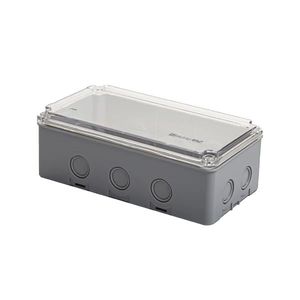 جعبه تقسیم ضدآب گلندخور شفافAGT 24-13/ H80 T ابعاد 8×13×24 سانتی متر