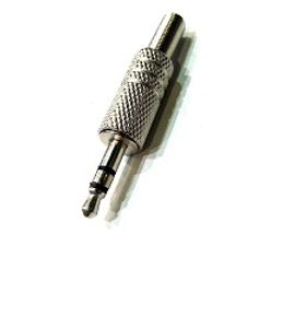 فیش استریو فلزی 3.5mm - نقره ای رنگ