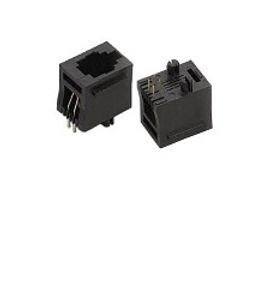 سوکت خط تلفن رو بردی 6 پایه ایستاده RJ11 6P6C