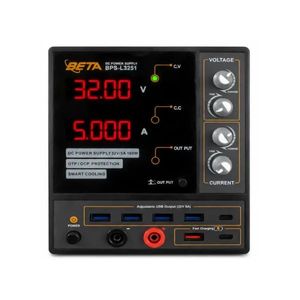 منبع تغذیه متغیر 0 تا 32 ولت 5 آمپر بتا مدل BPS-L3251 دارای خروجی USB و فست شارژ