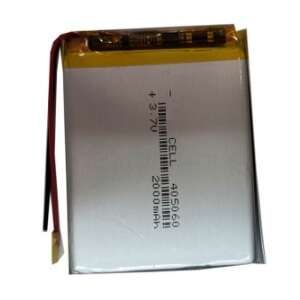 باتری لیتیوم پلیمر 3.7v ظرفیت 2000mAh کد 405060
